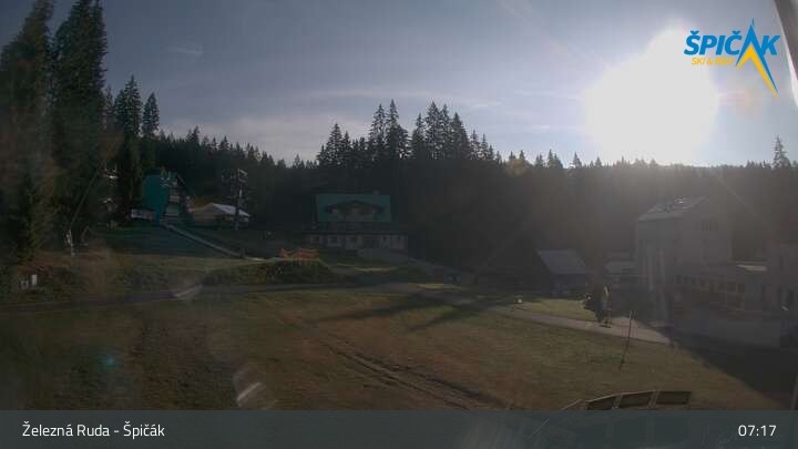 Archiv Foto Webcam Zelezna Ruda - Talstation Spicak