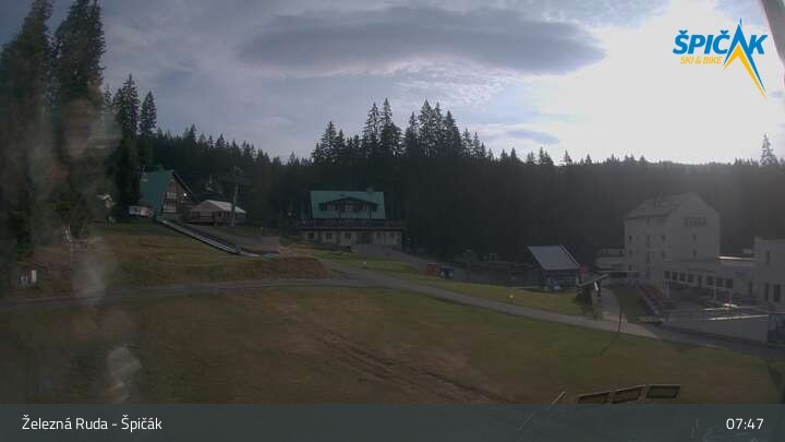 Archiv Foto Webcam Zelezna Ruda - Talstation Spicak