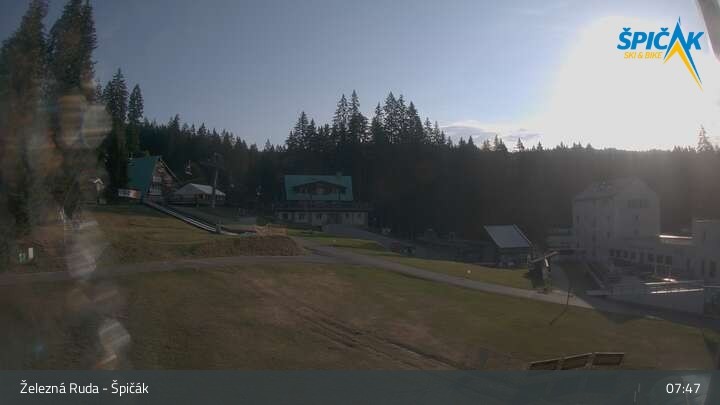 Archiv Foto Webcam Zelezna Ruda - Talstation Spicak