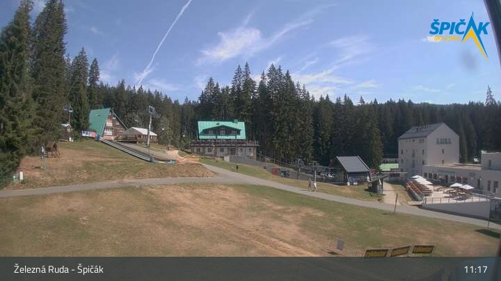 Archiv Foto Webcam Zelezna Ruda - Talstation Spicak