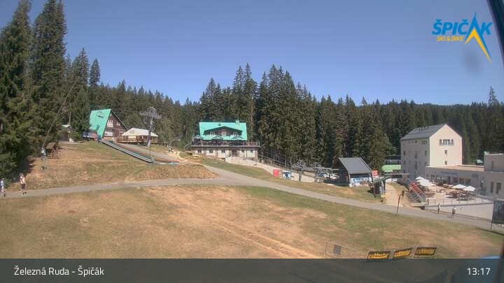 Archiv Foto Webcam Zelezna Ruda - Talstation Spicak
