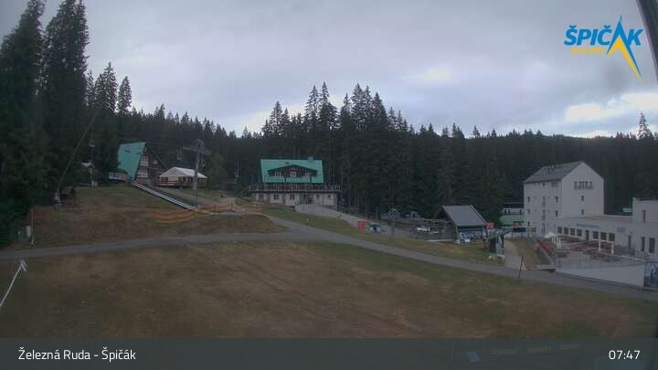 Archiv Foto Webcam Zelezna Ruda - Talstation Spicak