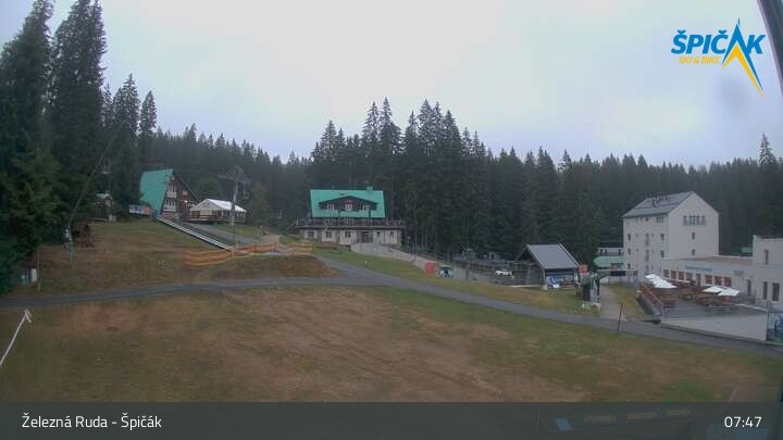 Archiv Foto Webcam Zelezna Ruda - Talstation Spicak