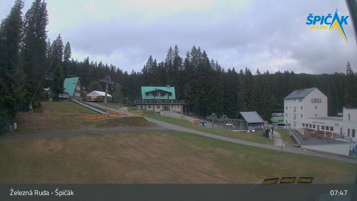 Archiv Foto Webcam Zelezna Ruda - Talstation Spicak