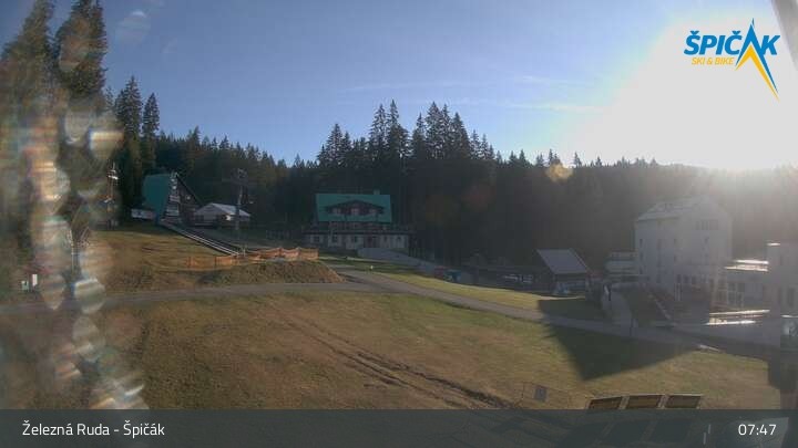 Archiv Foto Webcam Zelezna Ruda - Talstation Spicak