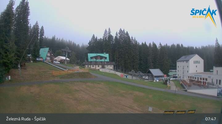 Archiv Foto Webcam Zelezna Ruda - Talstation Spicak
