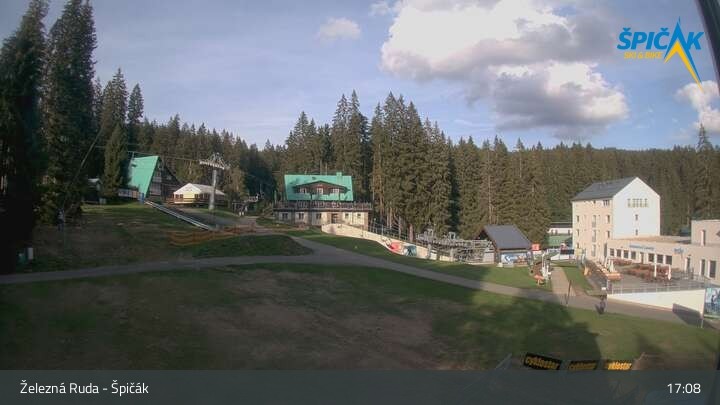 Archiv Foto Webcam Zelezna Ruda - Talstation Spicak