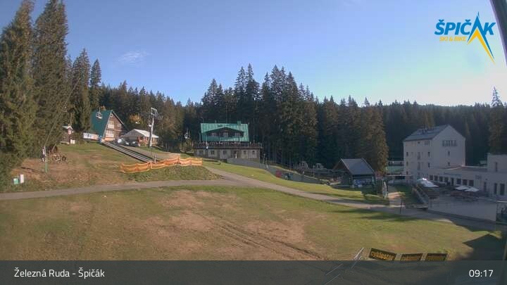 Archiv Foto Webcam Zelezna Ruda - Talstation Spicak