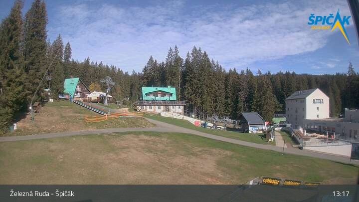 Archiv Foto Webcam Zelezna Ruda - Talstation Spicak