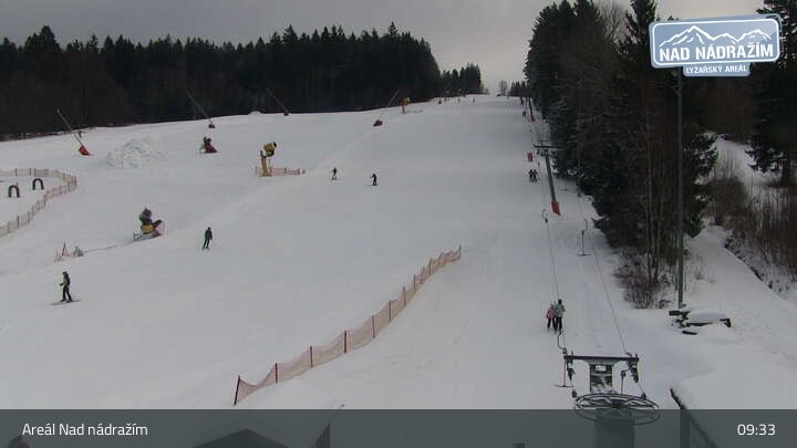 Archiv Foto Webcam Zelezna Ruda - Nad Nadrazim Skilifte