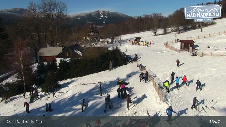 Archiv Foto Webcam Zelezna Ruda - Nad Nadrazim Skilifte