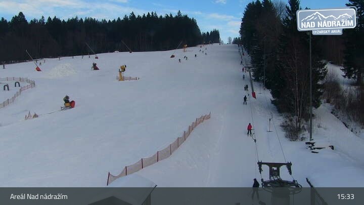 Archiv Foto Webcam Zelezna Ruda - Nad Nadrazim Skilifte