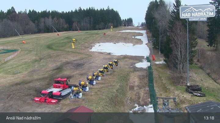 Archiv Foto Webcam Zelezna Ruda - Nad Nadrazim Skilifte