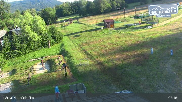Archived image Webcam Zelezna Ruda - Nad Nadrazim ski lifts
