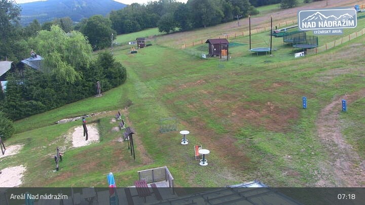 Archived image Webcam Zelezna Ruda - Nad Nadrazim ski lifts