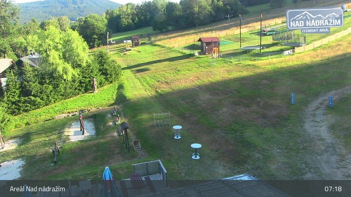 Archived image Webcam Zelezna Ruda - Nad Nadrazim ski lifts
