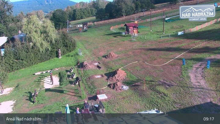 Archived image Webcam Zelezna Ruda - Nad Nadrazim ski lifts