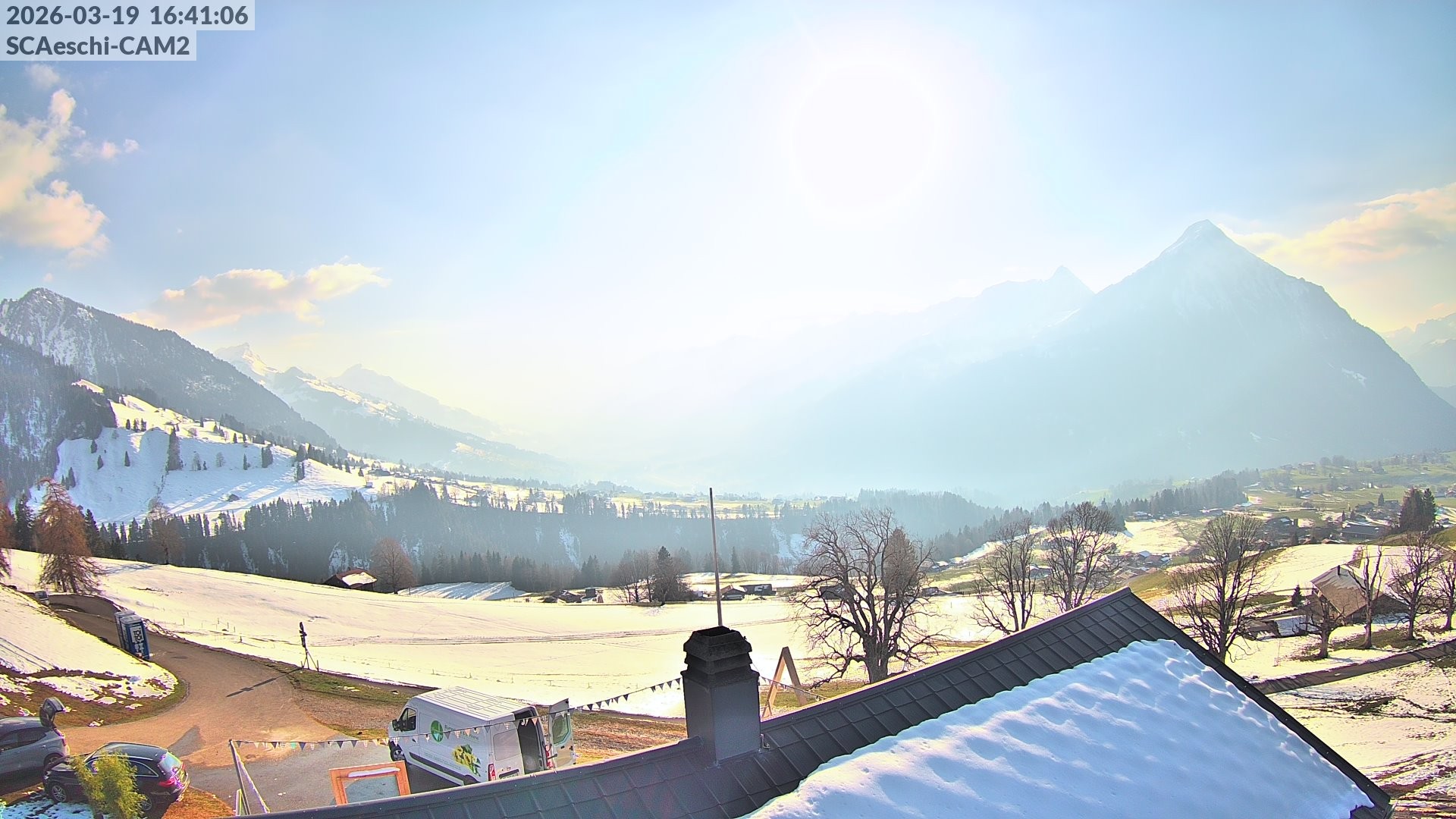 Archiv Foto Webcam Aeschi: Hütte Aeschiallmend