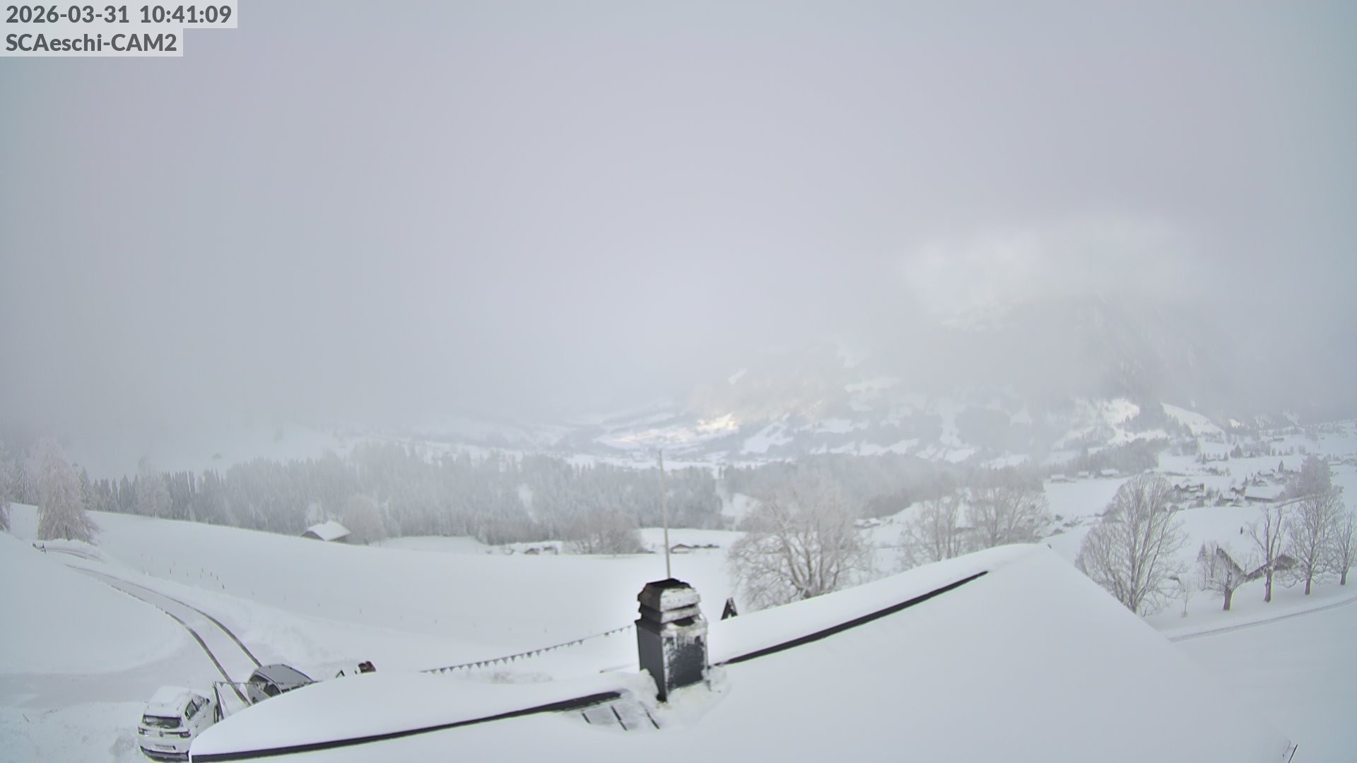 Archiv Foto Webcam Aeschi: Hütte Aeschiallmend