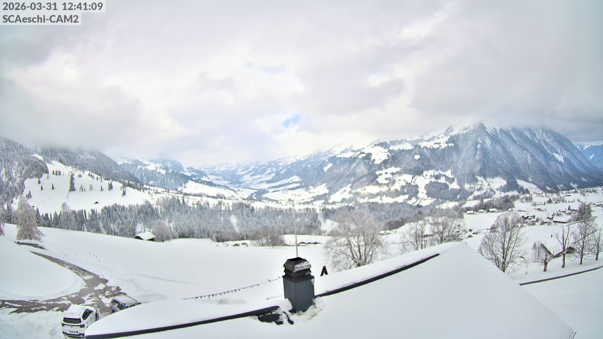 Archiv Foto Webcam Aeschi: Hütte Aeschiallmend