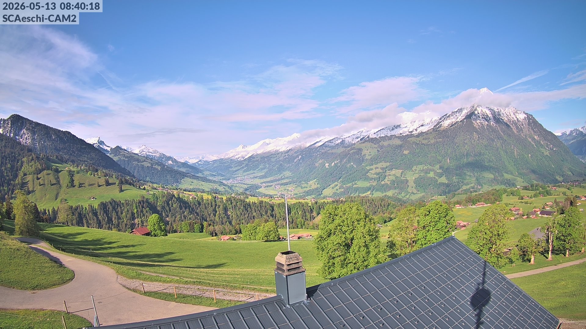 Archiv Foto Webcam Aeschi: Hütte Aeschiallmend