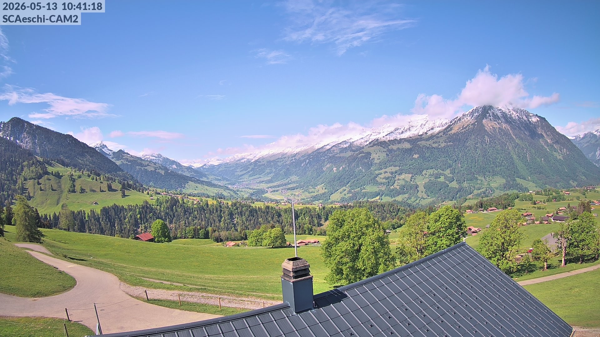 Archiv Foto Webcam Aeschi: Hütte Aeschiallmend