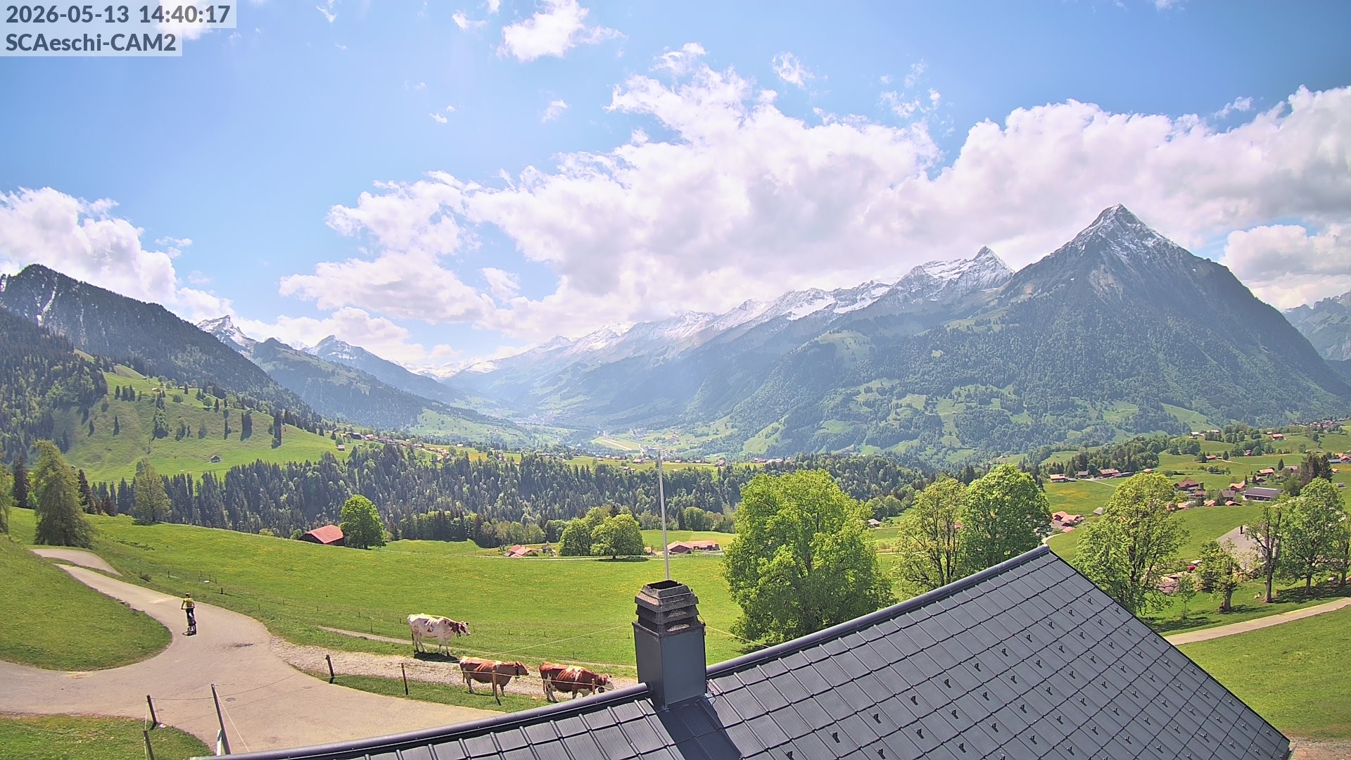 Archiv Foto Webcam Aeschi: Hütte Aeschiallmend