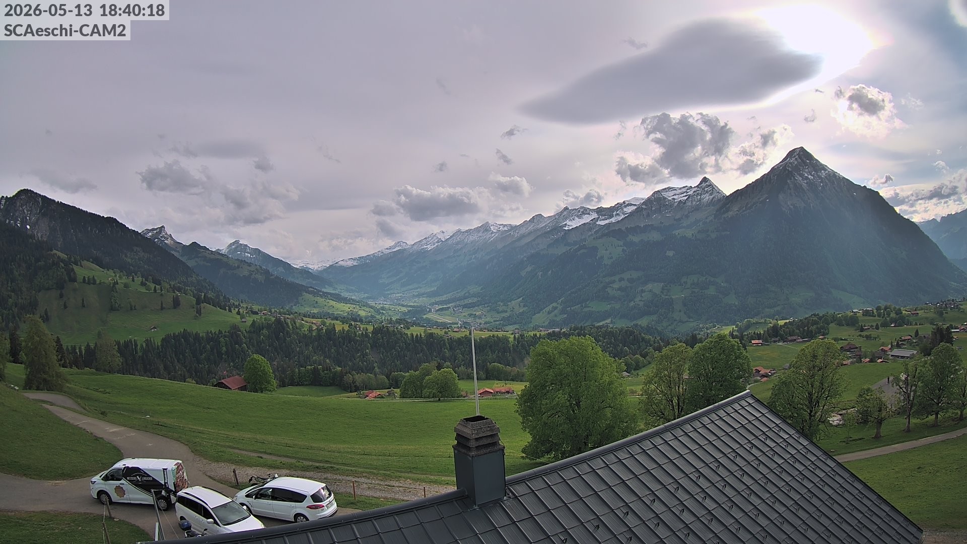 Archiv Foto Webcam Aeschi: Hütte Aeschiallmend