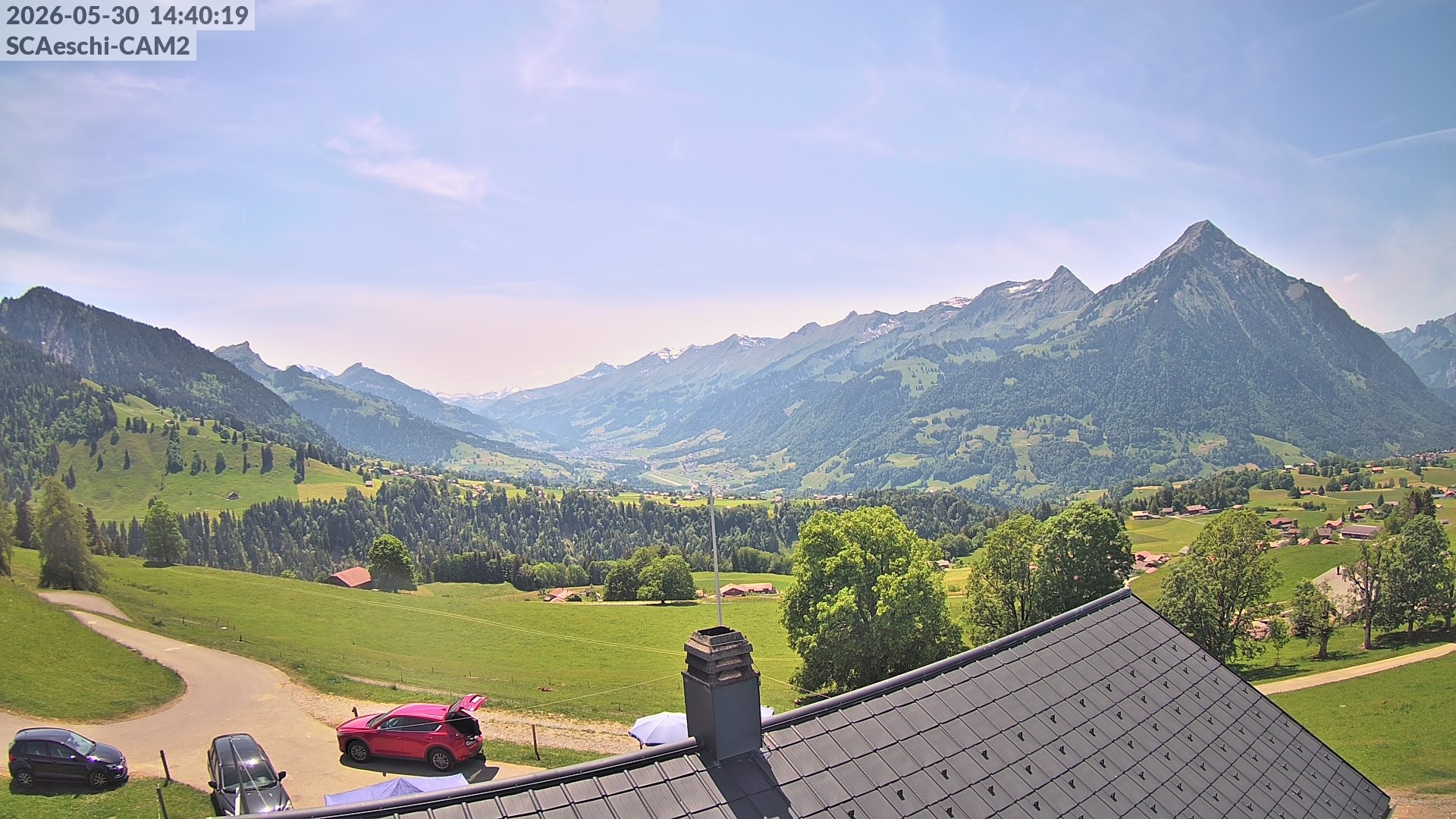 Archiv Foto Webcam Aeschi: Hütte Aeschiallmend