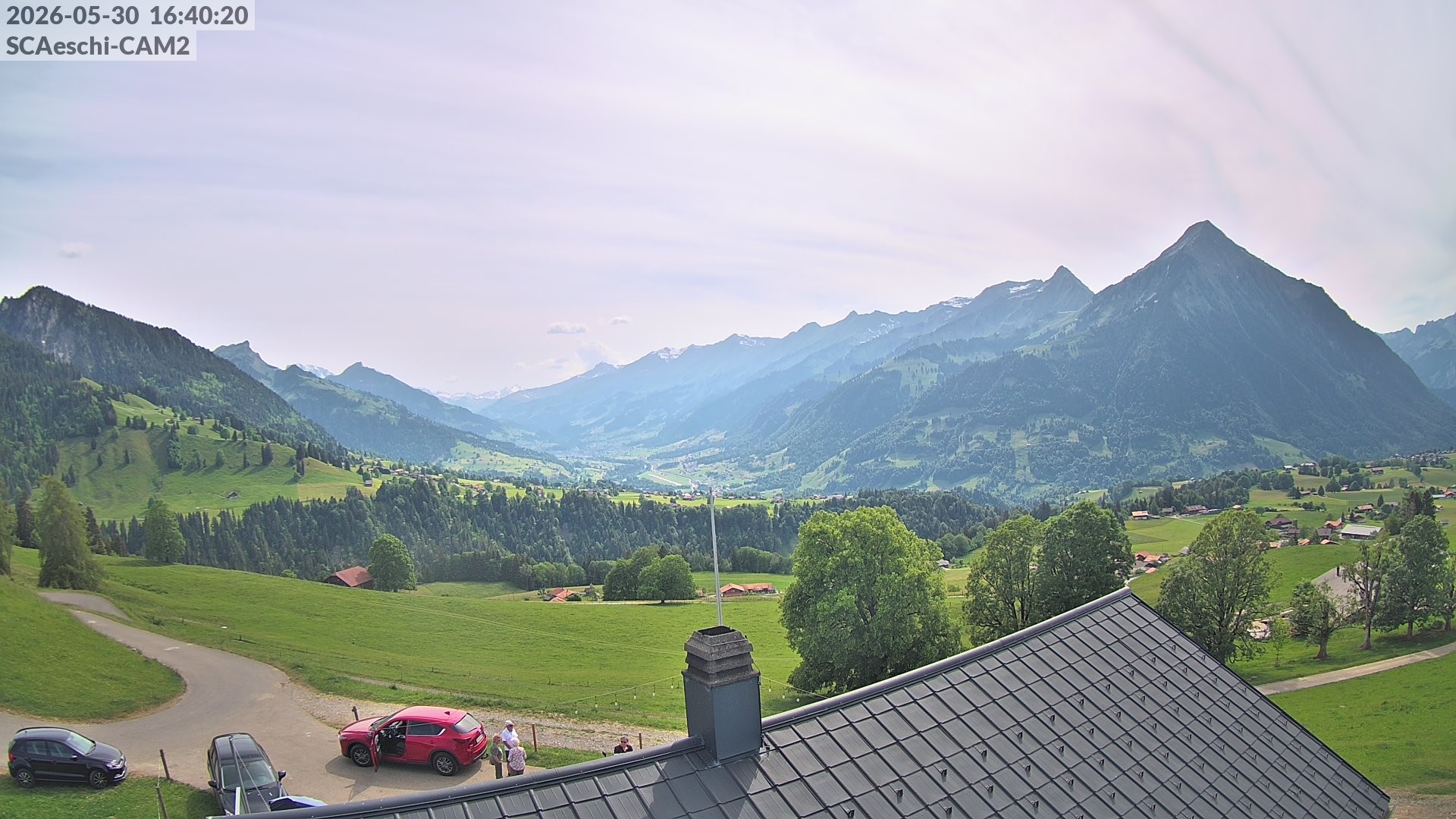 Archiv Foto Webcam Aeschi: Hütte Aeschiallmend