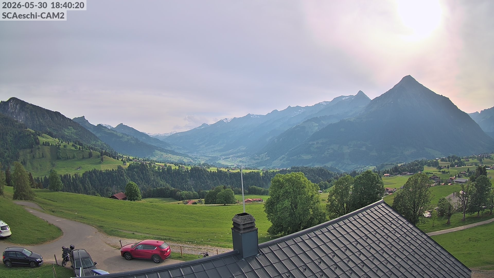 Archiv Foto Webcam Aeschi: Hütte Aeschiallmend