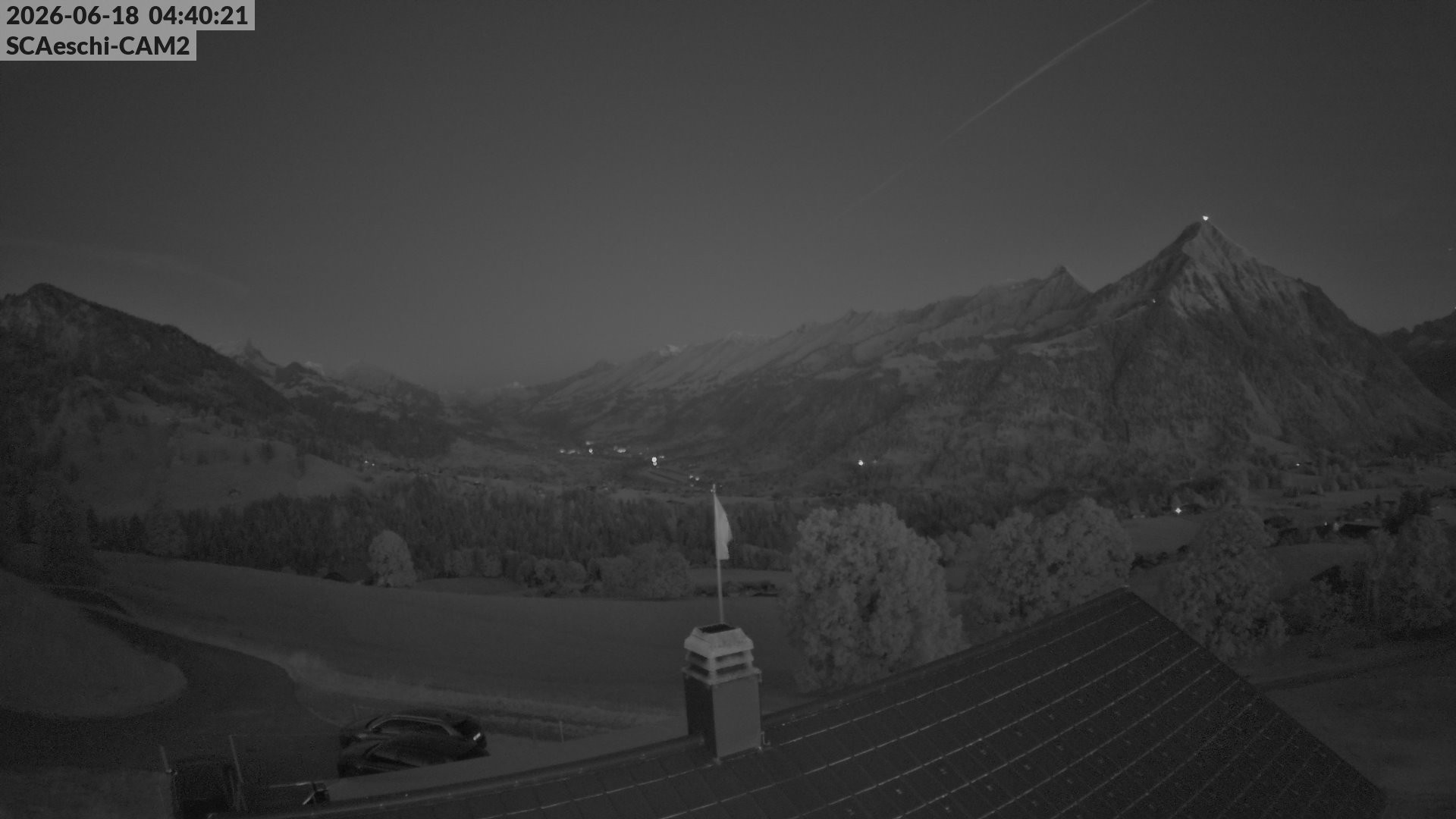 Archiv Foto Webcam Aeschi: Hütte Aeschiallmend