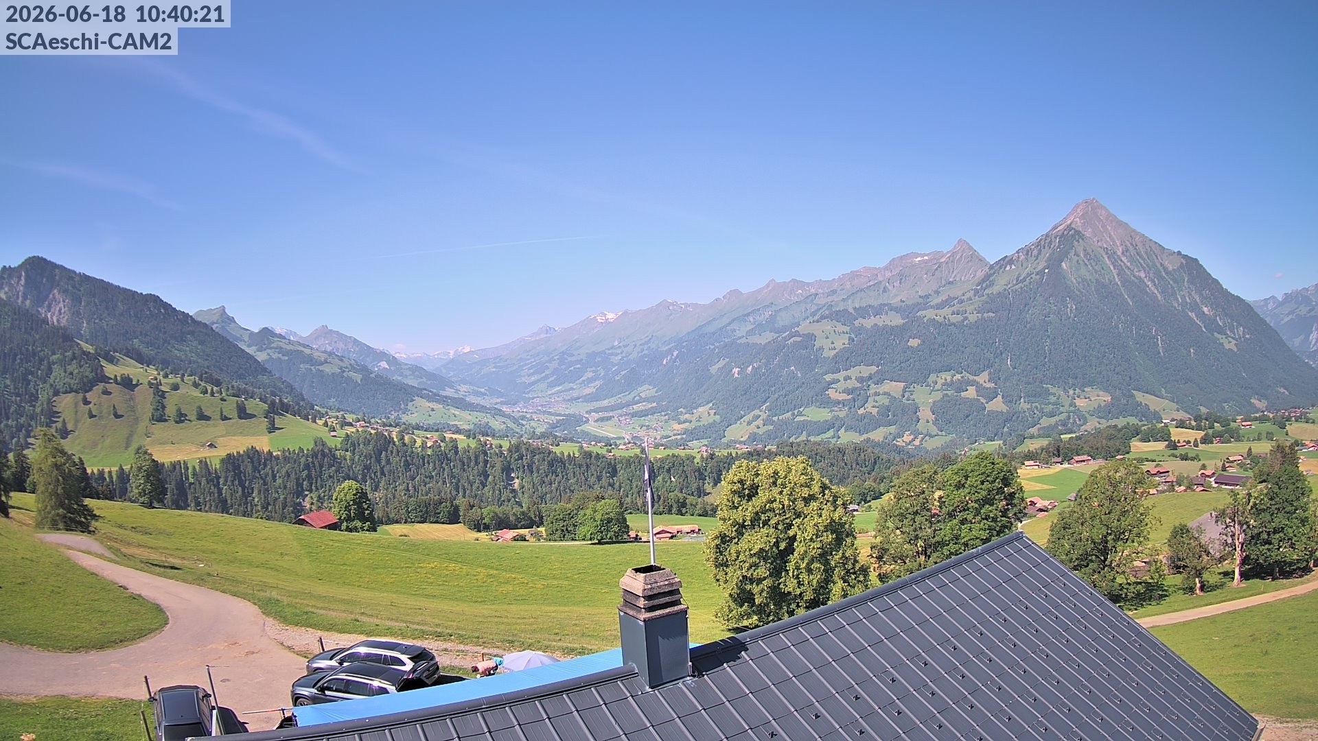 Archiv Foto Webcam Aeschi: Hütte Aeschiallmend
