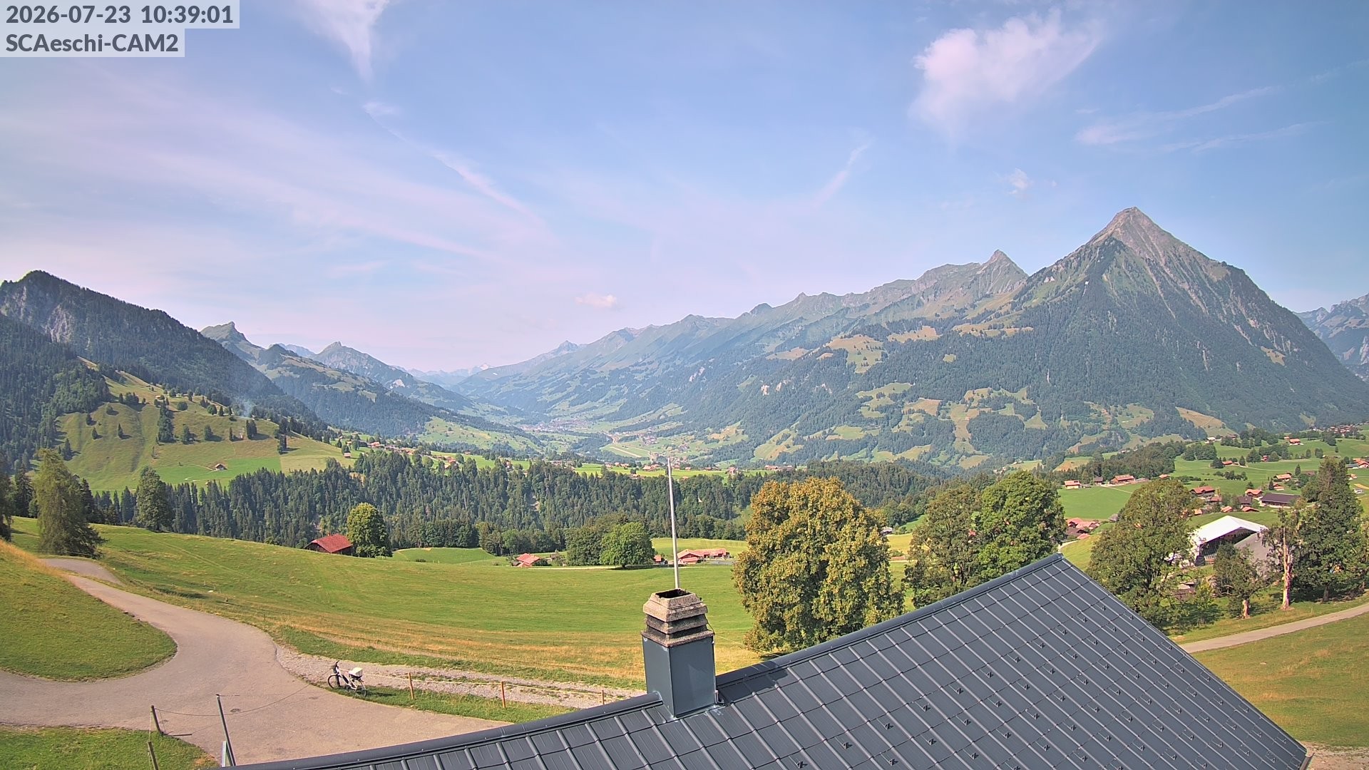 Archiv Foto Webcam Aeschi: Hütte Aeschiallmend