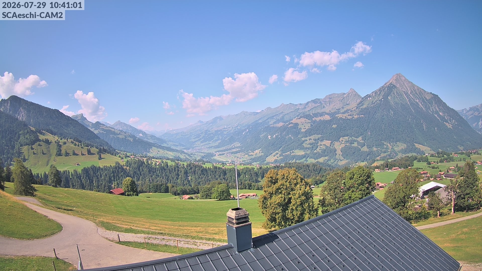 Archiv Foto Webcam Aeschi: Hütte Aeschiallmend