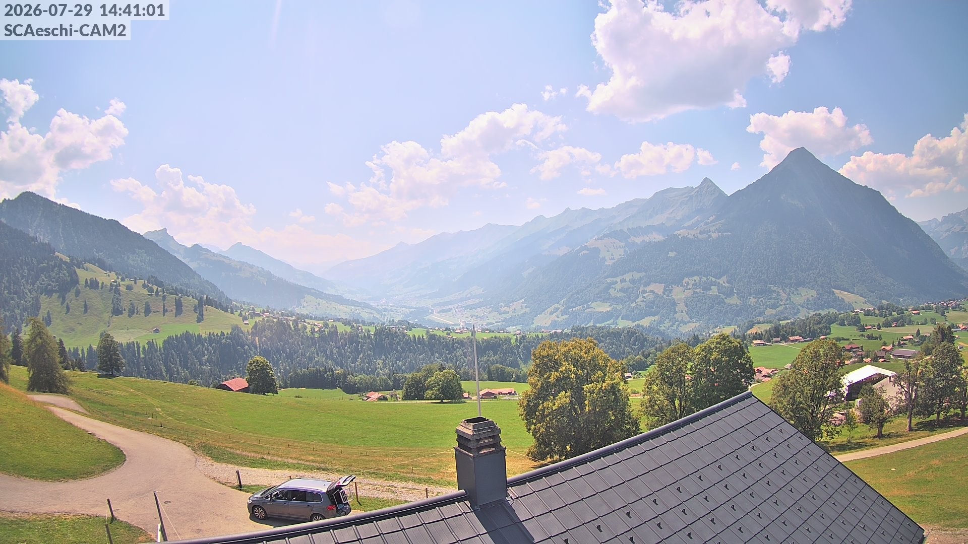 Archiv Foto Webcam Aeschi: Hütte Aeschiallmend