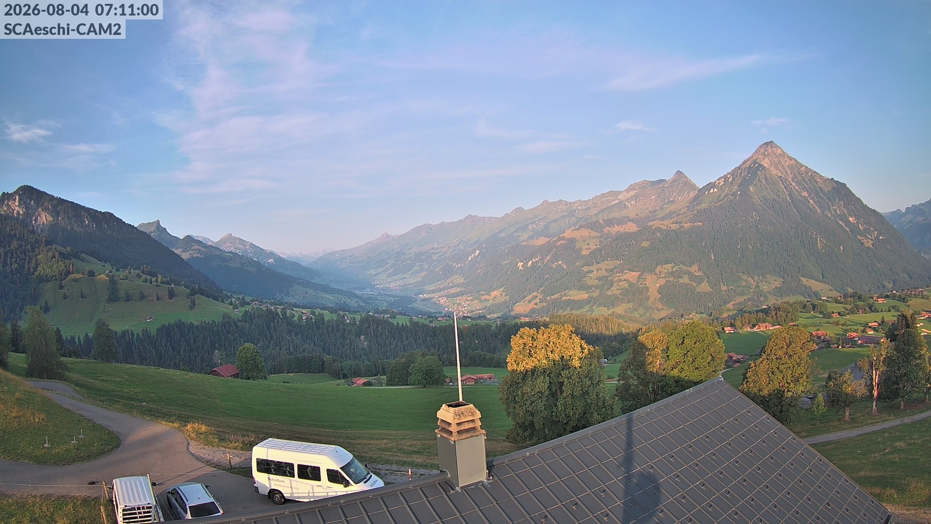 Archiv Foto Webcam Aeschi: Hütte Aeschiallmend