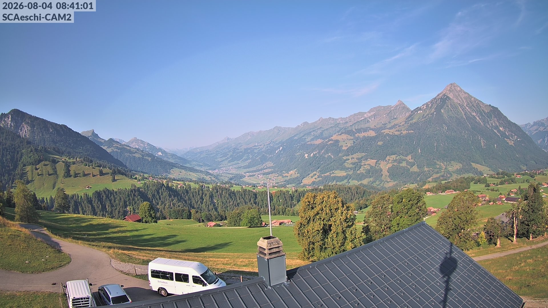 Archiv Foto Webcam Aeschi: Hütte Aeschiallmend