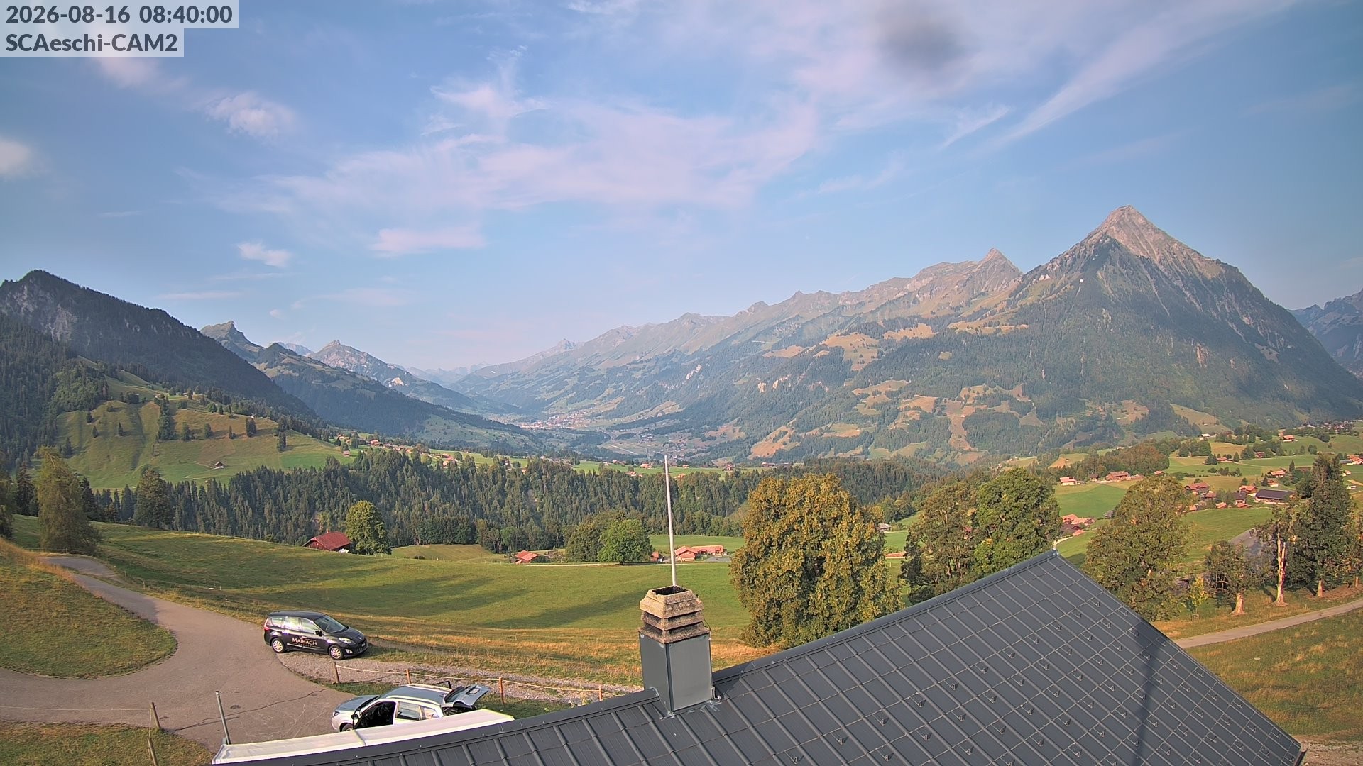Archiv Foto Webcam Aeschi: Hütte Aeschiallmend
