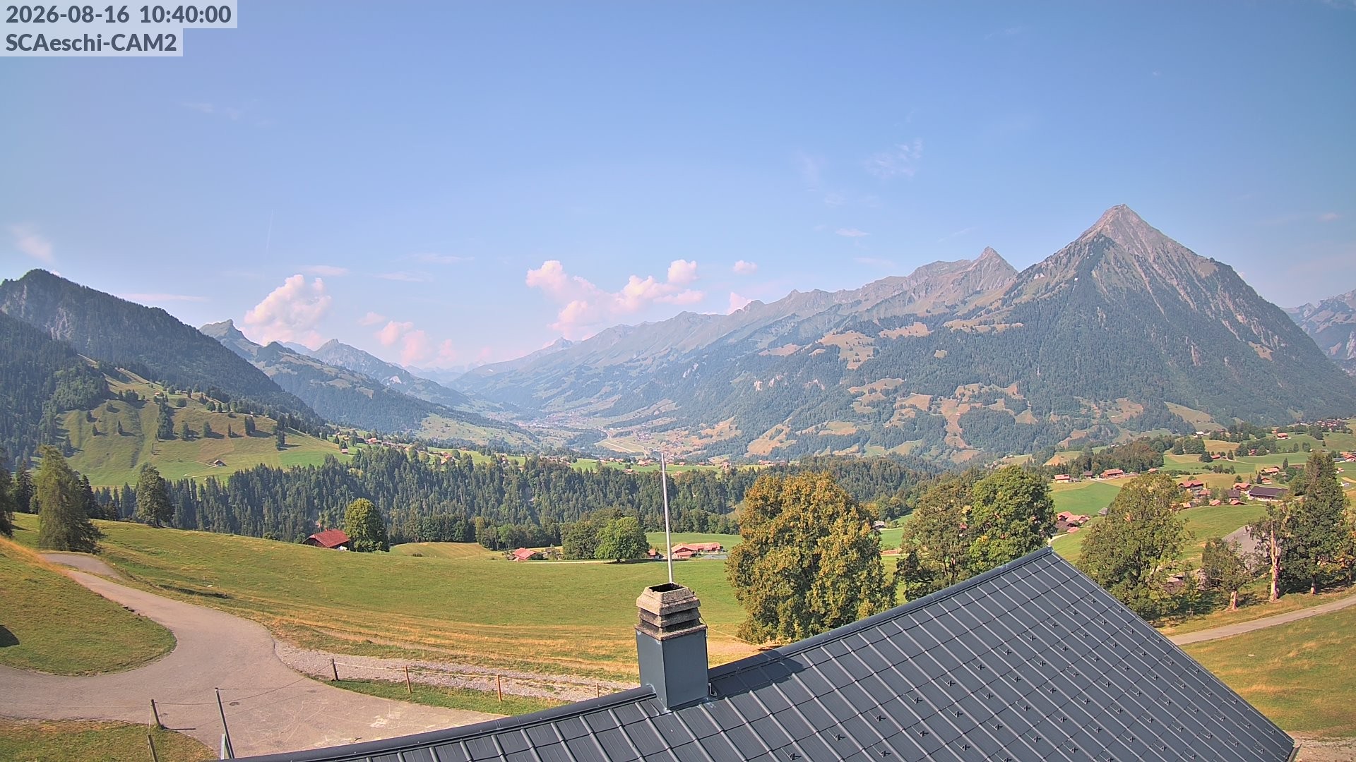 Archiv Foto Webcam Aeschi: Hütte Aeschiallmend