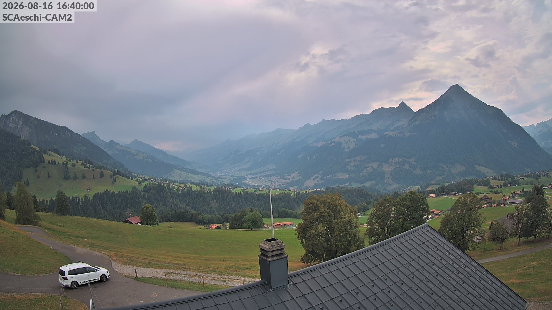 Archiv Foto Webcam Aeschi: Hütte Aeschiallmend