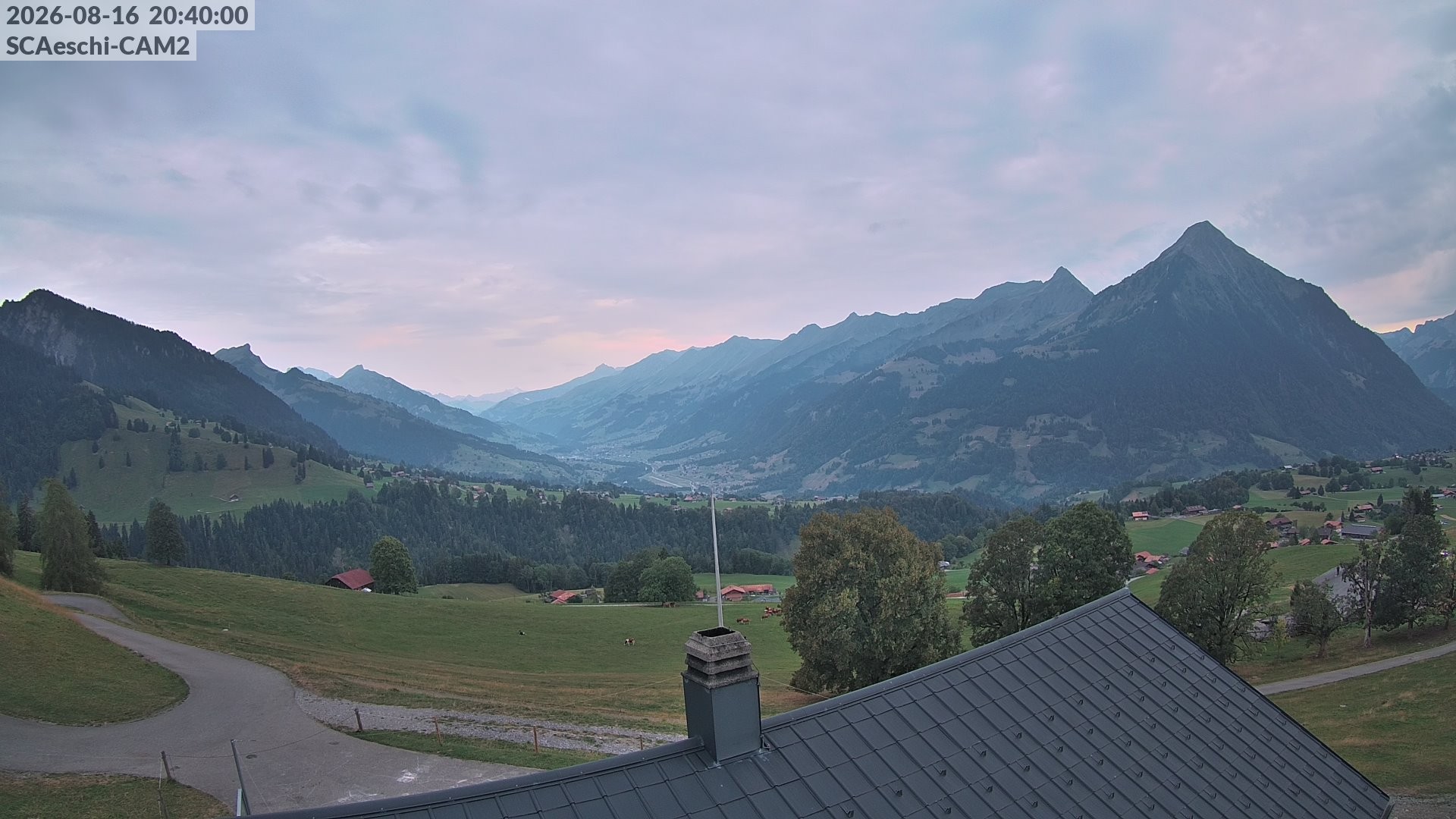 Archiv Foto Webcam Aeschi: Hütte Aeschiallmend