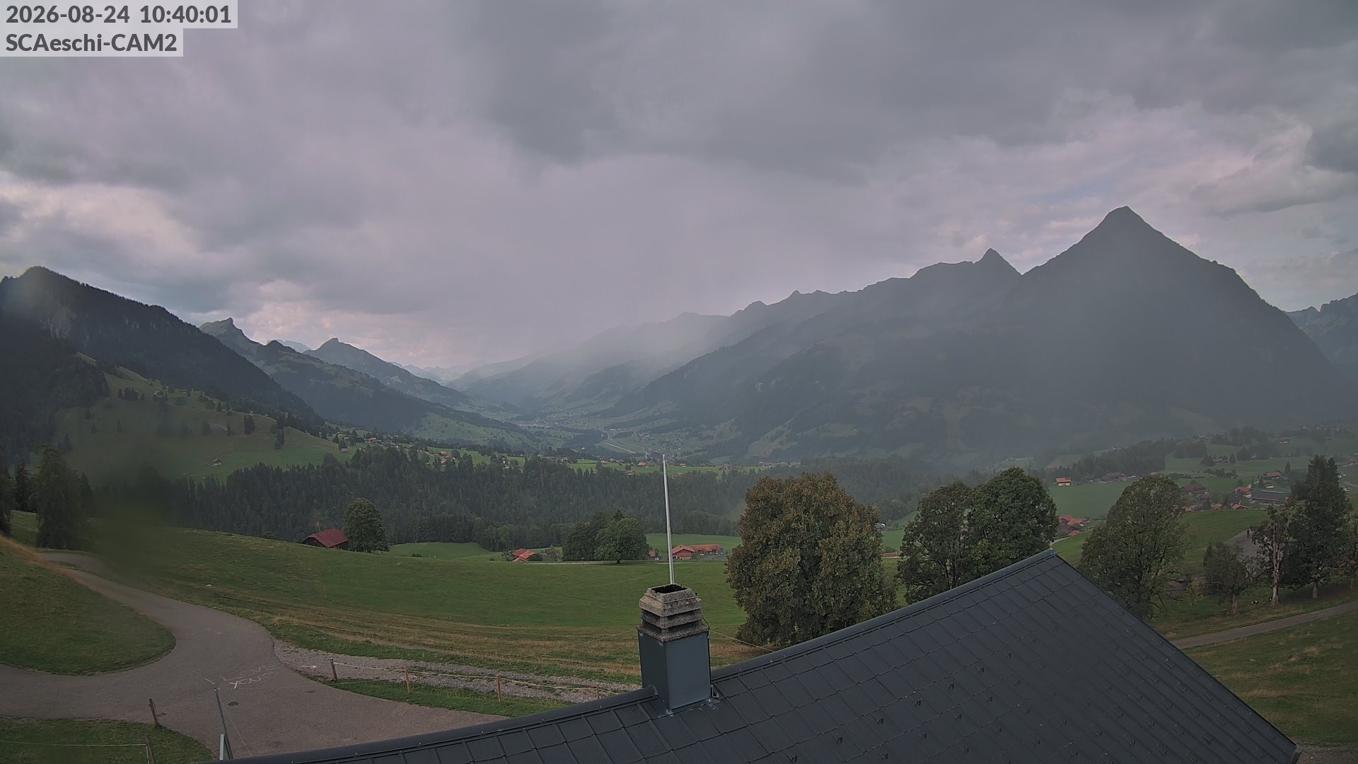 Archiv Foto Webcam Aeschi: Hütte Aeschiallmend