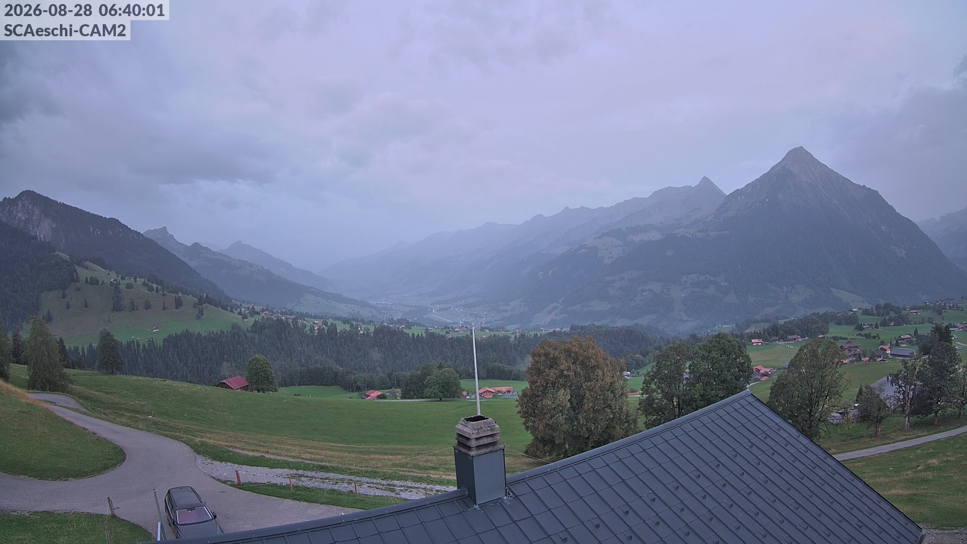 Archiv Foto Webcam Aeschi: Hütte Aeschiallmend