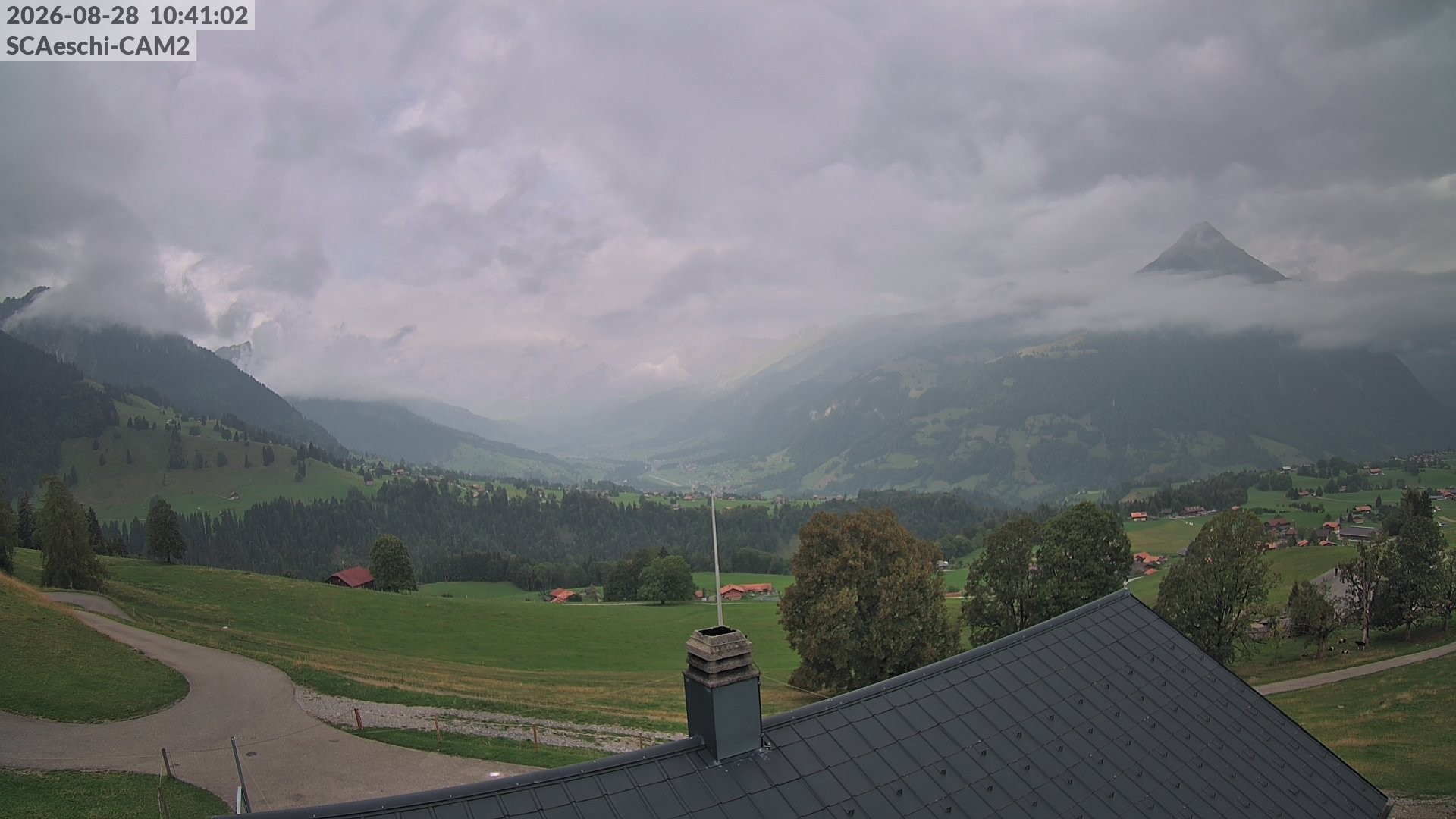 Archiv Foto Webcam Aeschi: Hütte Aeschiallmend