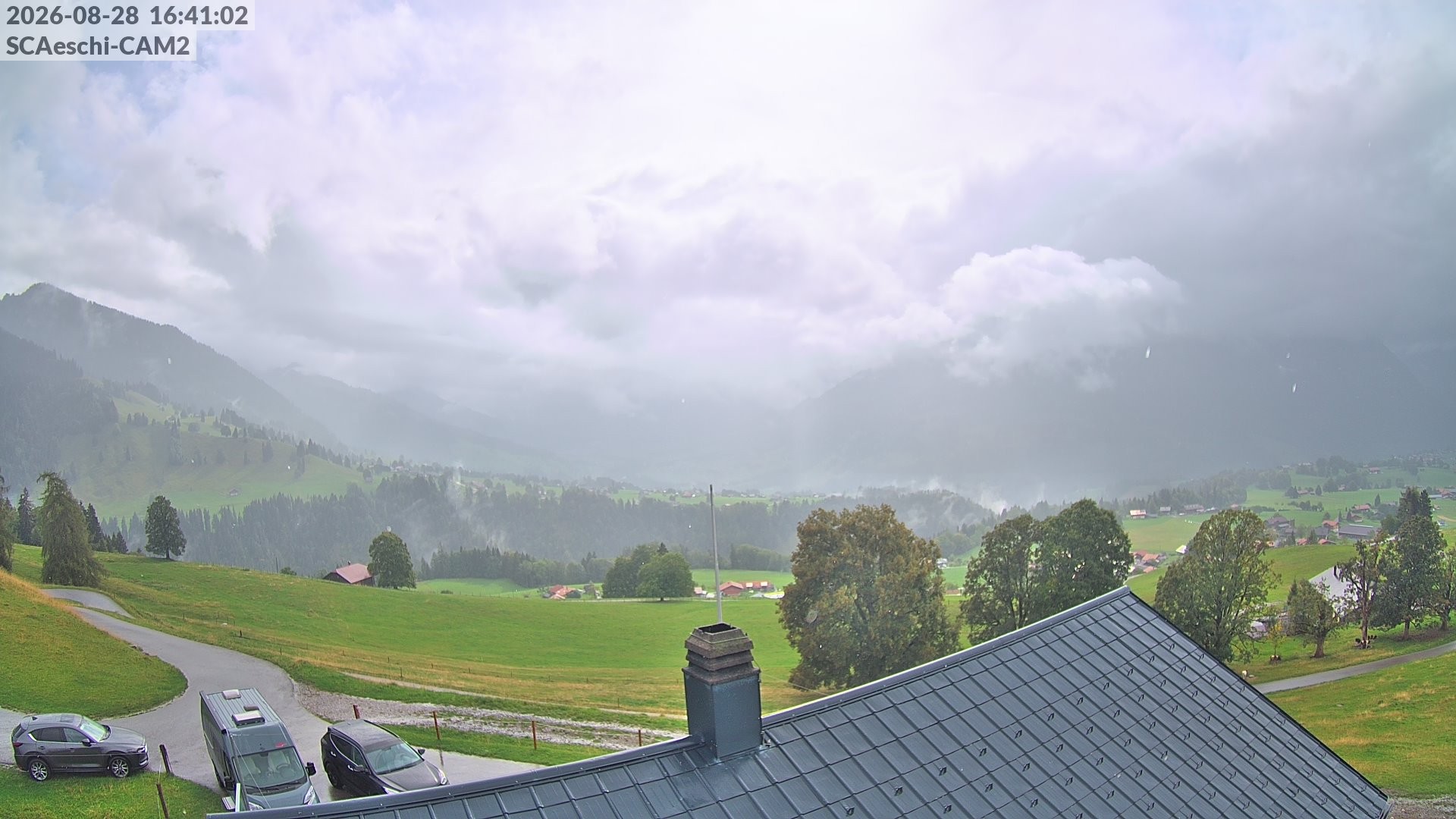 Archiv Foto Webcam Aeschi: Hütte Aeschiallmend