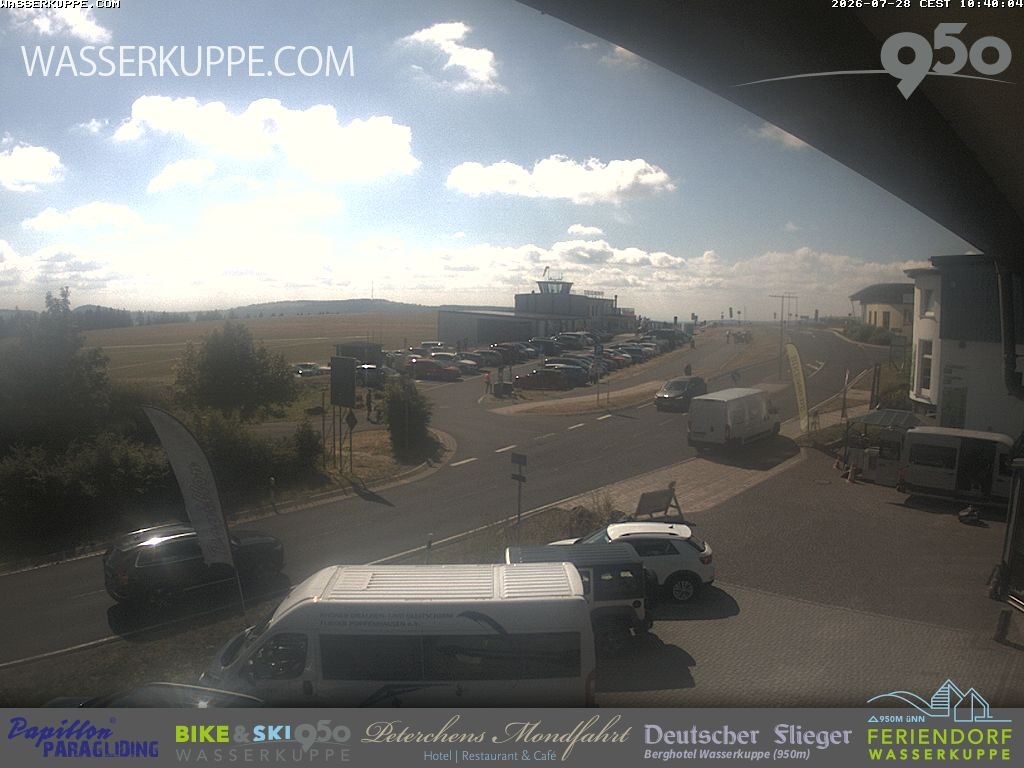 Archiv Foto Webcam Wasserkuppe: Gleitschirm-Flugschule Papillon