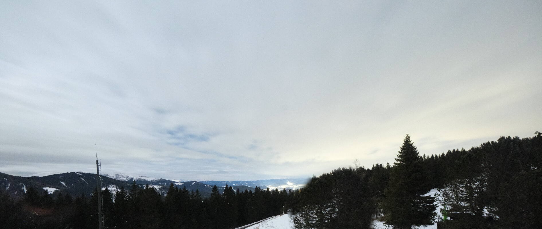 Archiv Foto Webcam Gaberlhaus - Westblick