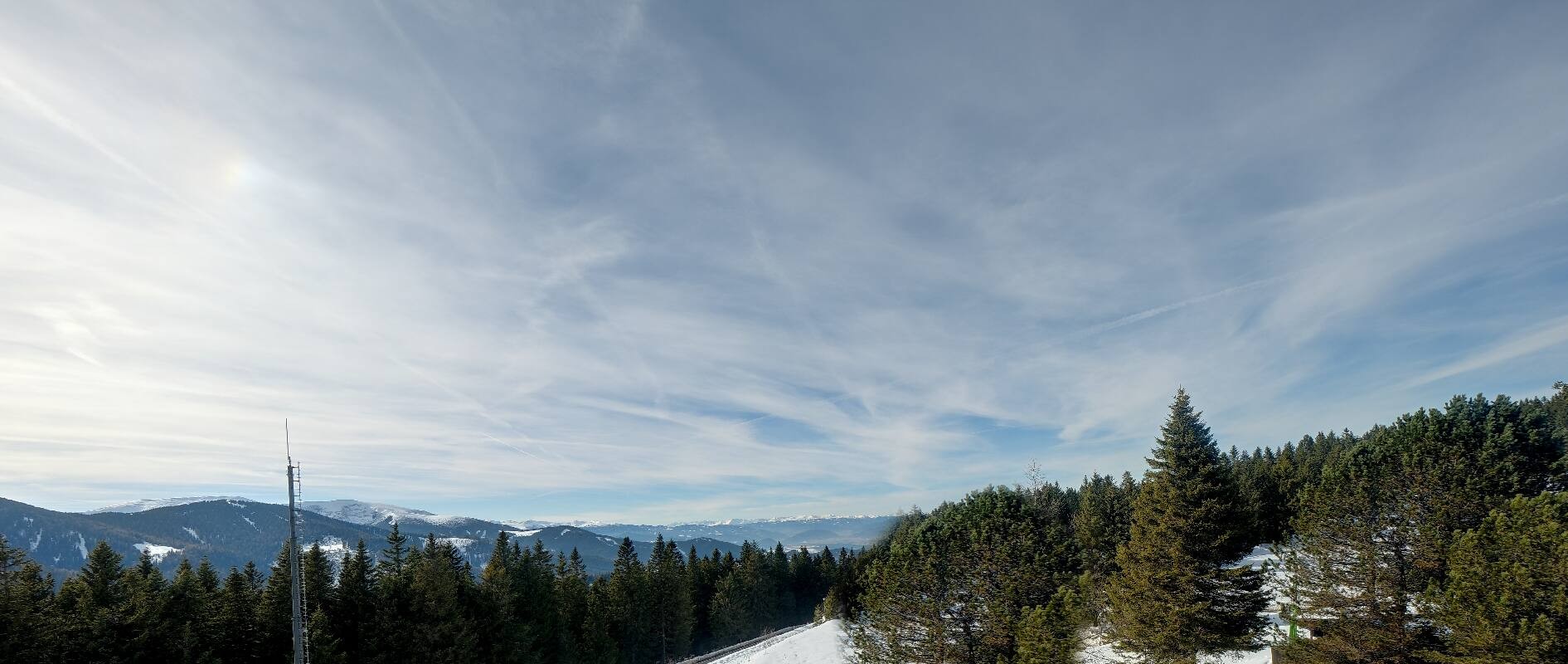 Archiv Foto Webcam Gaberlhaus - Westblick