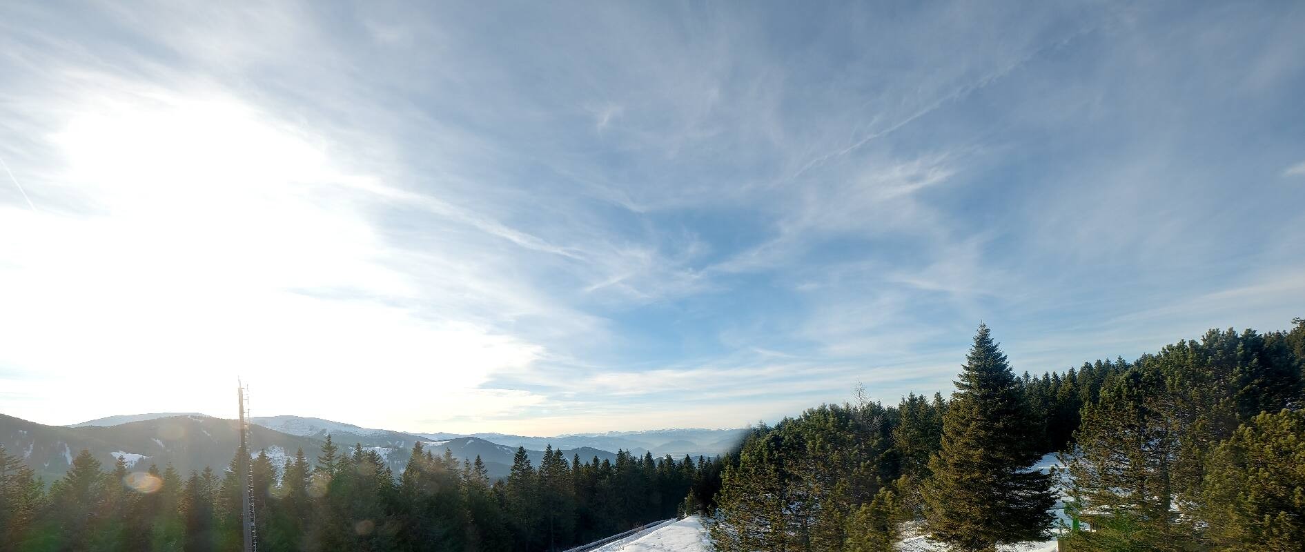 Archiv Foto Webcam Gaberlhaus - Westblick